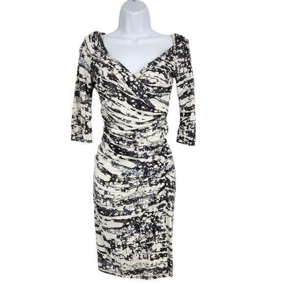 Diane von Furstenberg Off Shoulder Ruched Dress - Picture 1 of 4